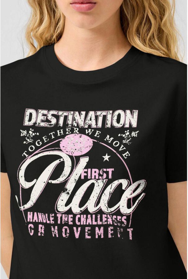 QS T-shirt zwart - Foto 2