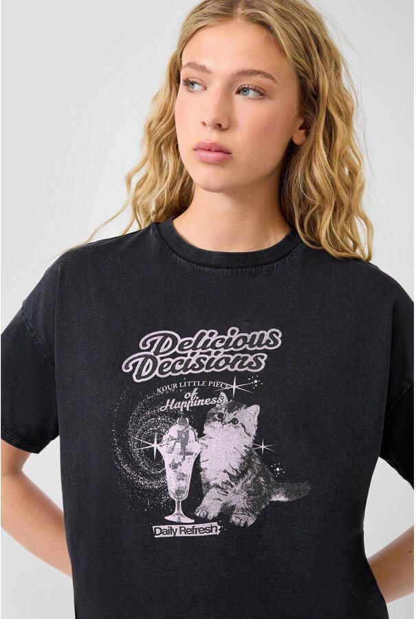 QS T-shirt zwart - Foto 2