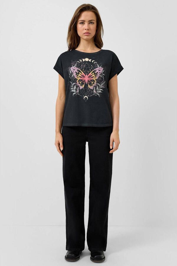 QS T-shirt zwart - Foto 3