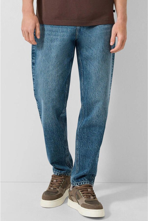 QS tapered jeans blauw