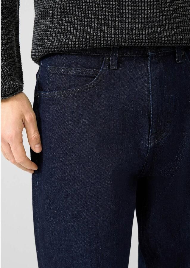 QS tapered jeans donkerblauw - Foto 2