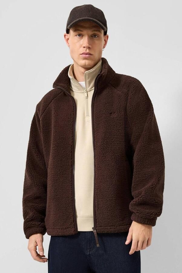QS teddy jas donkerbruin