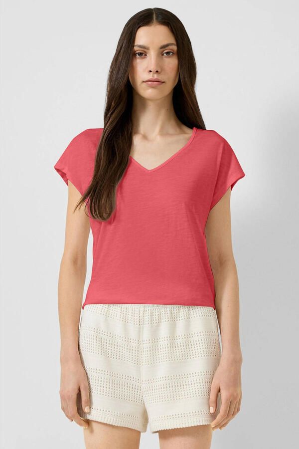 QS top koraalrood