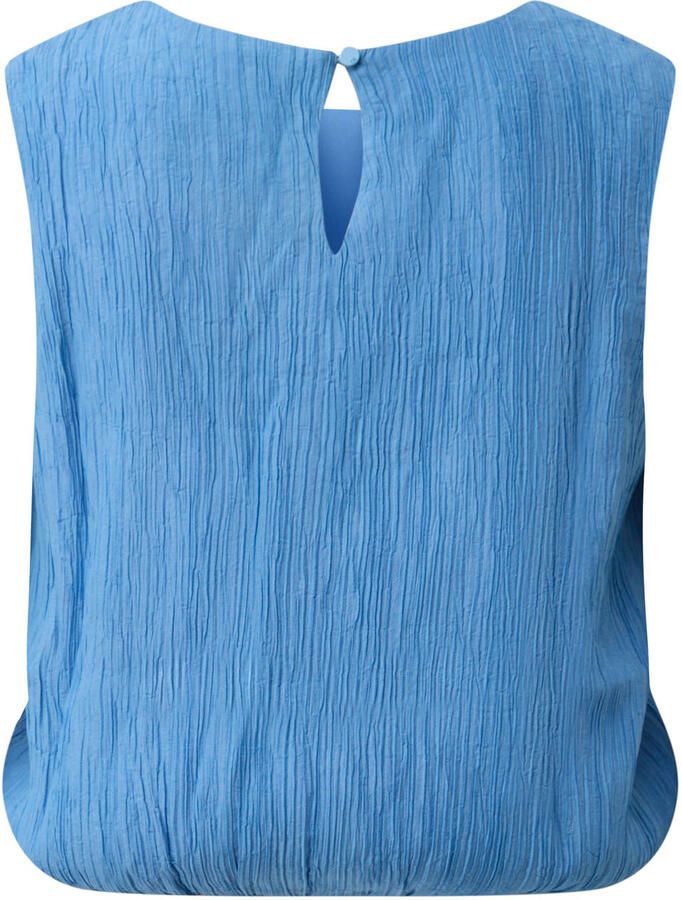 QS top met textuur lichtblauw - Foto 2