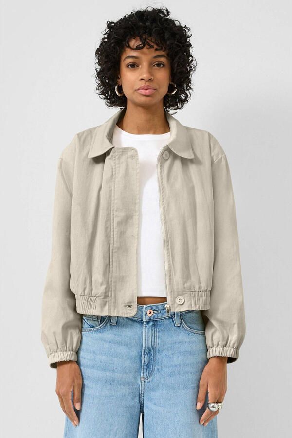 QS tussenjas taupe