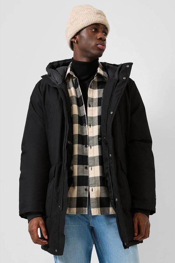 QS twill winterjas zwart