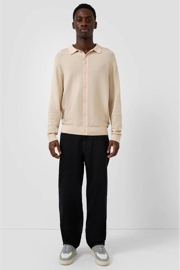 QS vest gebreid beige