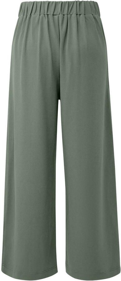 QS wide leg high waist broek kaki - Foto 3