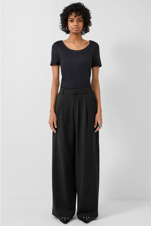 QS wide leg high waist palazzo broek zwart - Foto 3