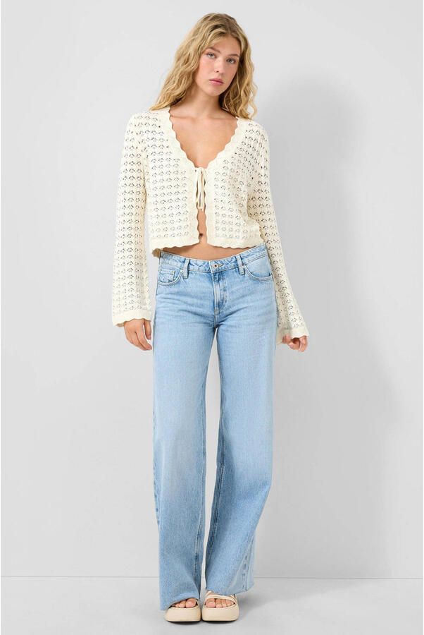 QS wide leg jeans light blue denim - Foto 3