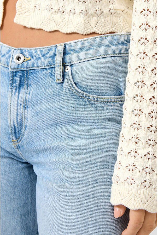 QS wide leg jeans light blue denim - Foto 2