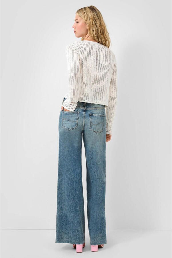 QS wide leg jeans medium blue denim - Foto 2