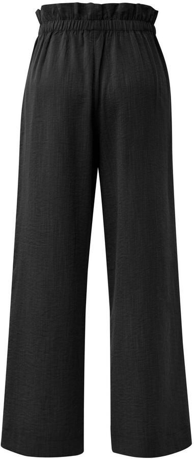 QS wide leg regular waist broek zwart - Foto 3