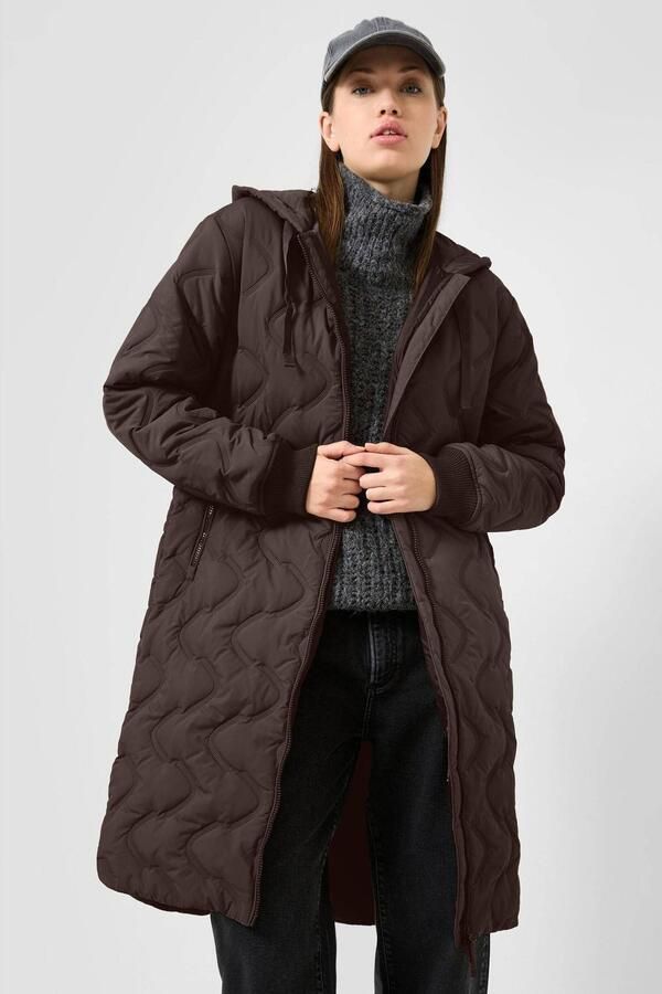 QS winterjas donkerbruin