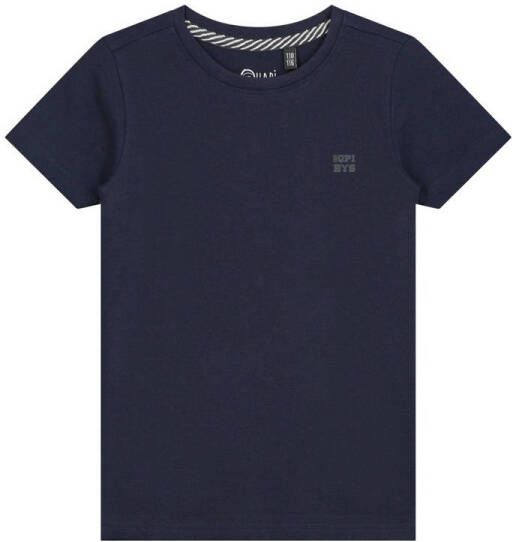 Quapi basic T-shirt Joshua donkerblauw