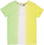 Quapi dip-dye T-shirt wit geel groen - Thumbnail 1