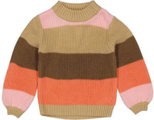 Quapi gestreepte sweater AMELIE oranje