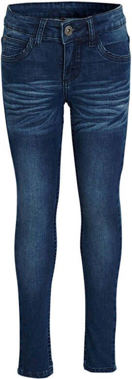 Quapi Girls skinny fit jeans Josine blue Blauw Meisjes Polyester Effen 104