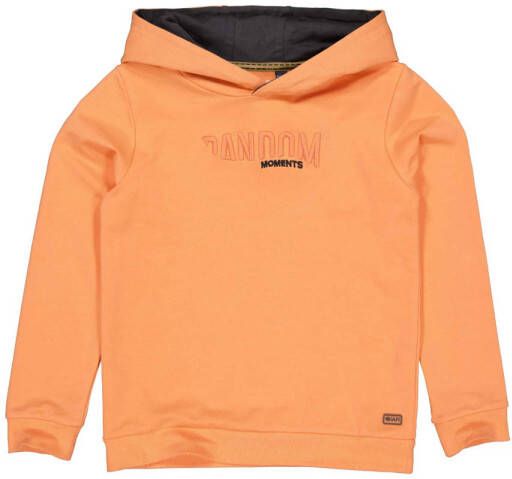 Quapi hoodie met tekst oranje