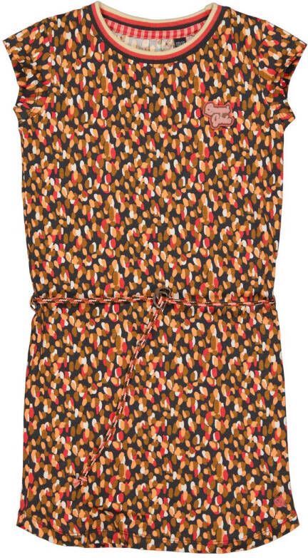 Quapi jurk met all over print zand multicolor