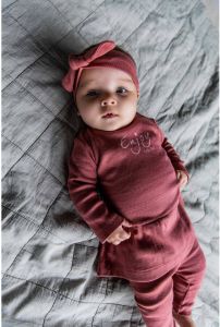 Quapi newborn baby A-lijn jurk Patrie van biologisch katoen donkerroze