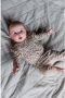 Quapi newborn baby jurk Paris met panterprint en ruches taupe - Thumbnail 1