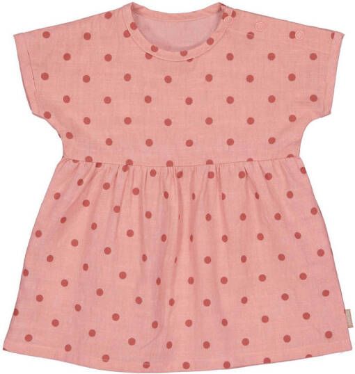 Quapi newborn baby jurk Patty van biologisch katoen roze