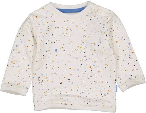 Quapi newborn baby sweater Pelle met all over print wit multicolor