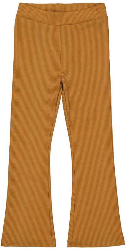 Quapi regular fit broek bruin Meisjes Katoen Effen 110 116