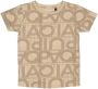 Quapi T-shirt met all over print bruin ecru - Thumbnail 1