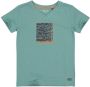 Quapi T-shirt met printopdruk licht zeegroen - Thumbnail 1