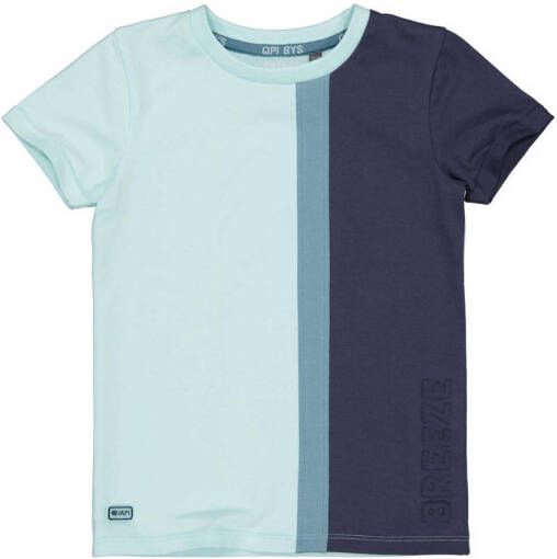 Quapi T-shirt QTEIN lichtblauw donkerblauw