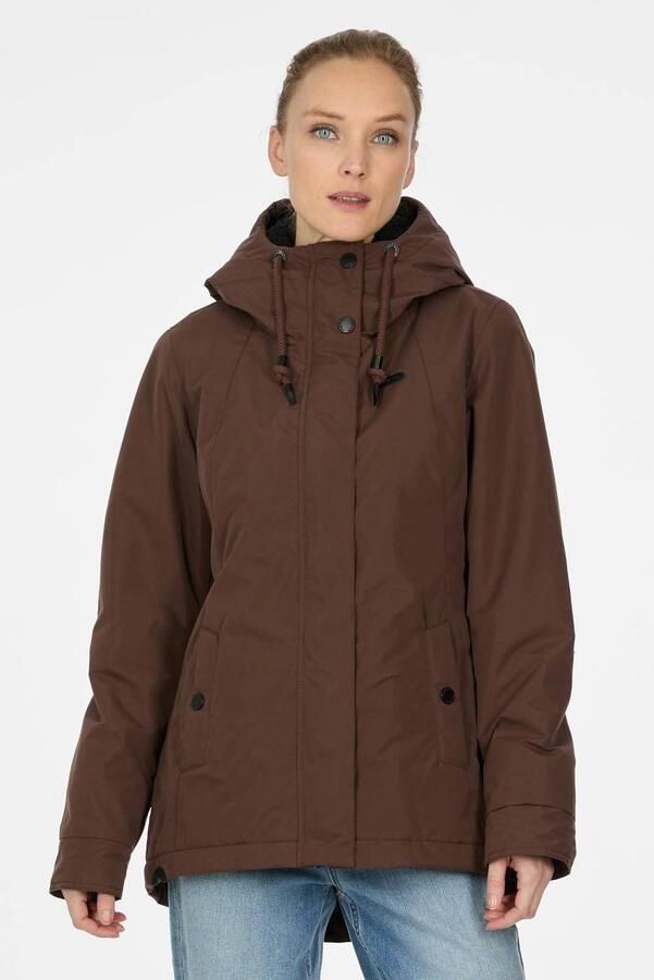 Ragwear gewatteerde jas donkerbruin