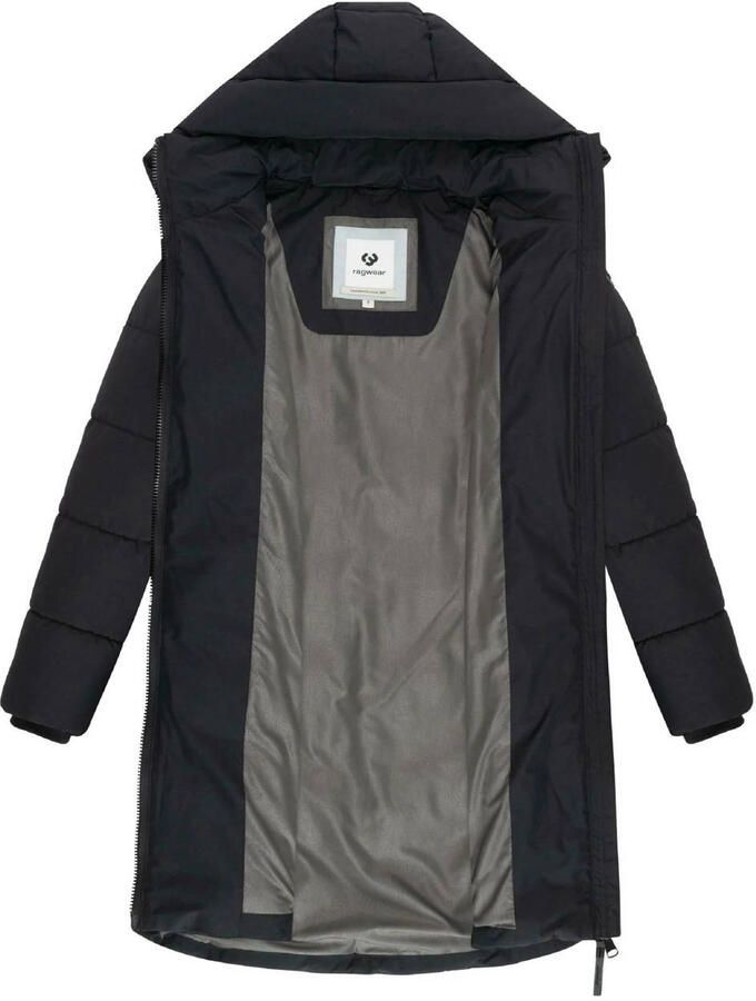 Ragwear gewatteerde jas zwart