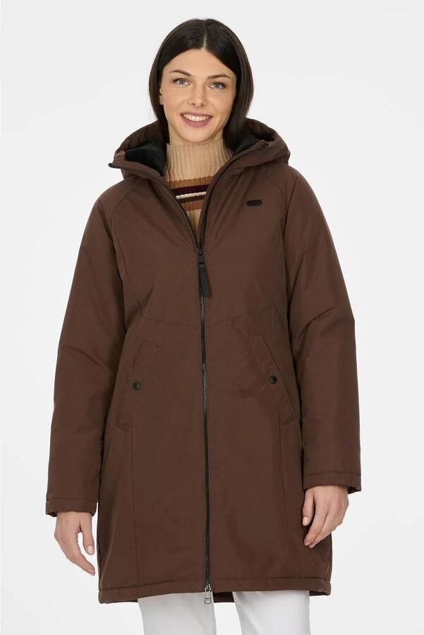 Ragwear winterjas donkerbruin
