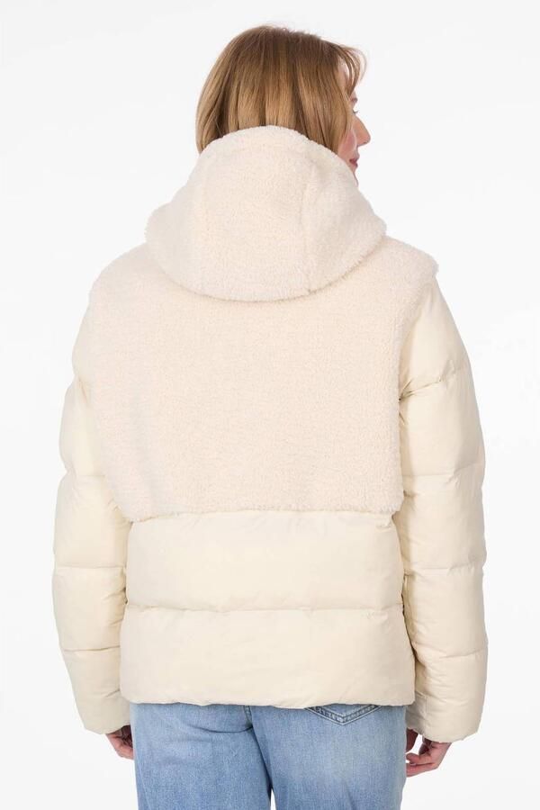 Ragwear winterjas met teddy details beige - Foto 2