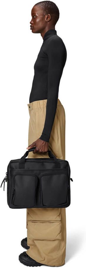 Rains Waterdichte Tech Tas voor Korte Trips en Pendelen Black Heren - Foto 2