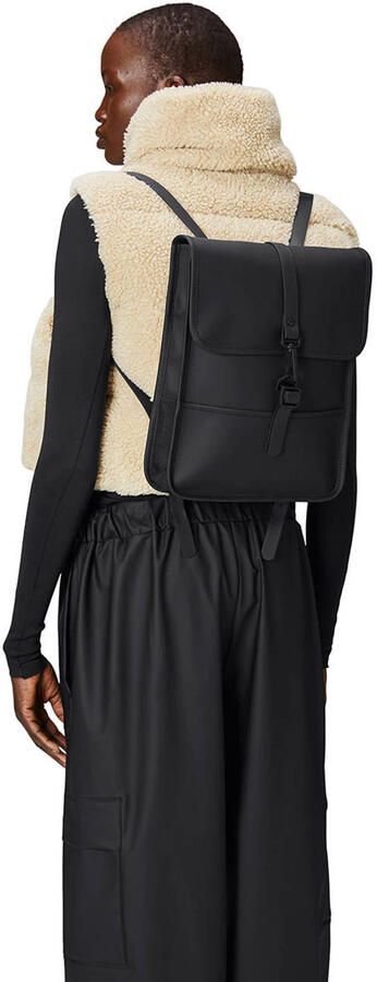 Rains Minimalistische Rugzak met Opvallende Klep Black Heren