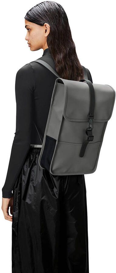 Rains Waterdichte Polyester Rugzak met Laptopvak Gray Unisex