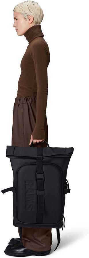 Rains Texel Molded Rugzak Stijlvol Praktisch Organizer Black Unisex