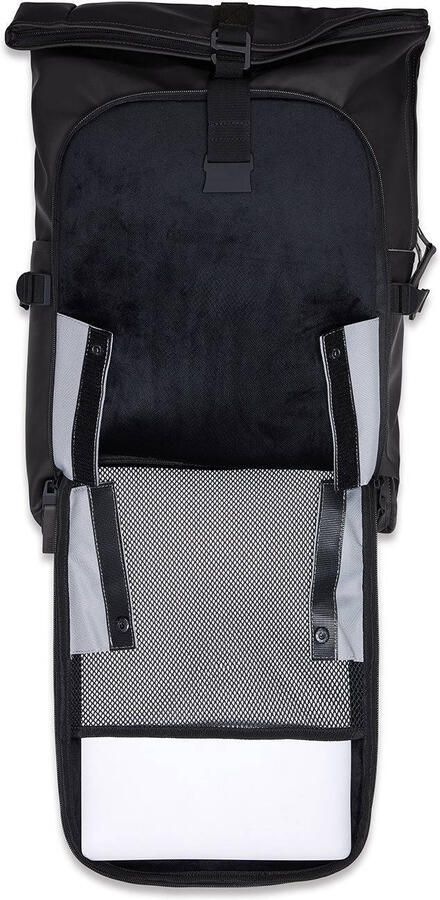 Rains Texel Molded Rugzak Stijlvol Praktisch Organizer Black Unisex - Foto 2