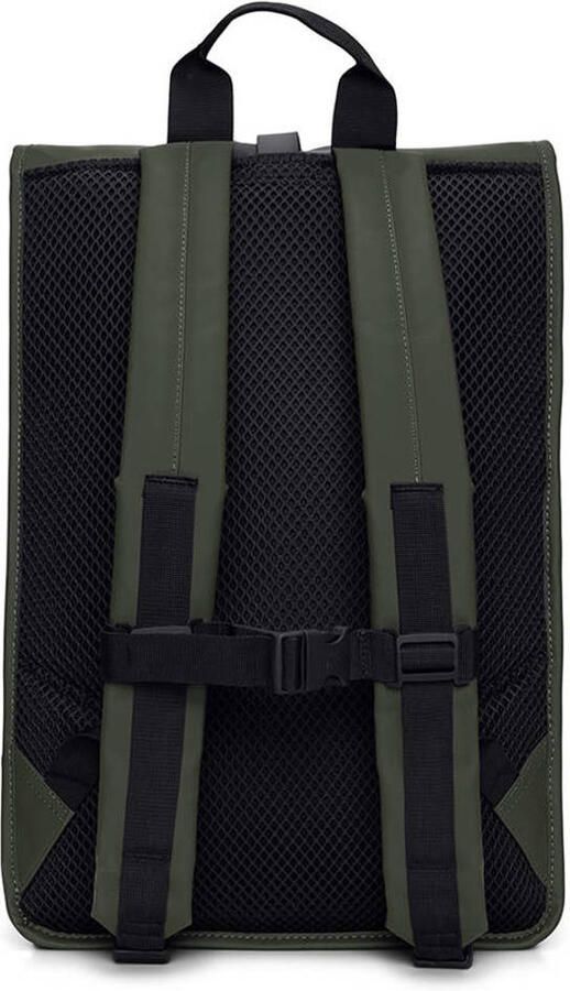 Rains Rolltop Rugzak met Snap Compressie Green Heren - Foto 3