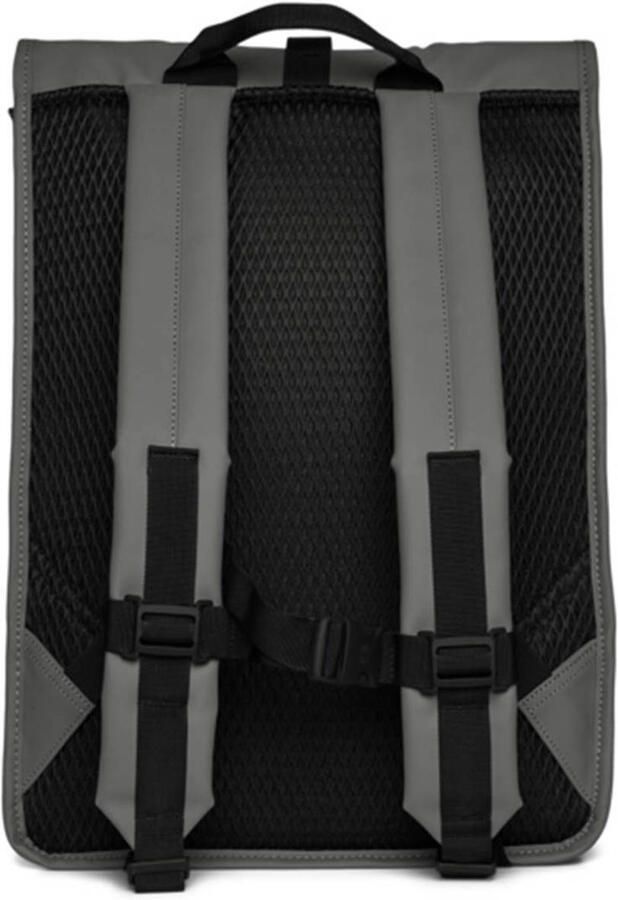 Rains Grijze Waterdichte Rugzak met Handvat en Verstelbare Banden Gray