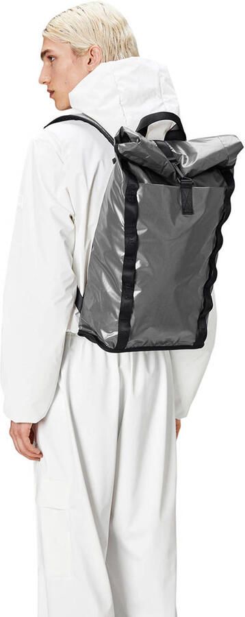 Rains rugzak Sibu Rolltop W3 grijs - Foto 3