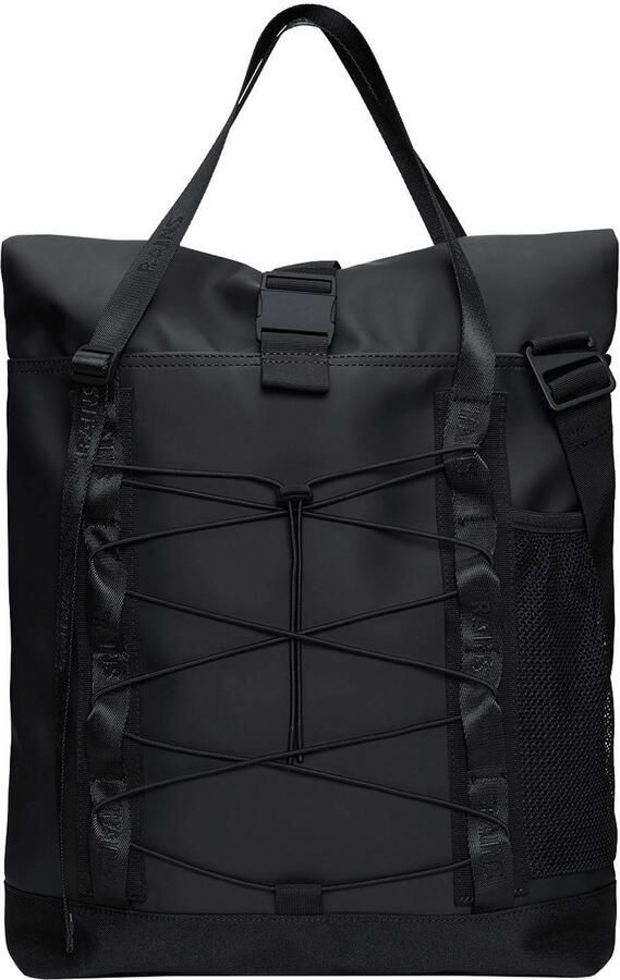 Rains rugzak Trail Rolltop Tote Bag zwart