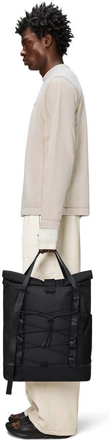 Rains rugzak Trail Rolltop Tote Bag zwart - Foto 3