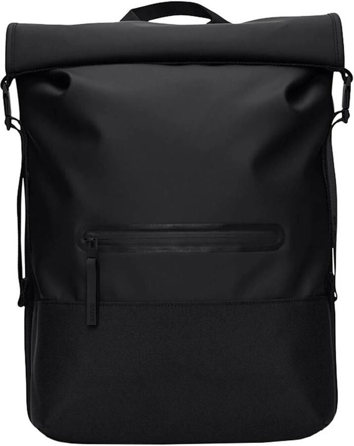 Rains Zwarte Trail Rolltop Rugzak Black Unisex - Foto 2