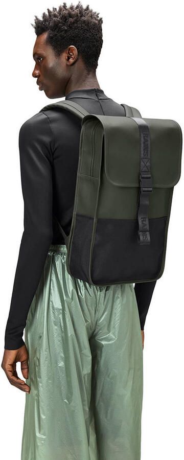 Rains Groene Synthetische Trail Rugzak Groen Unisex - Foto 2