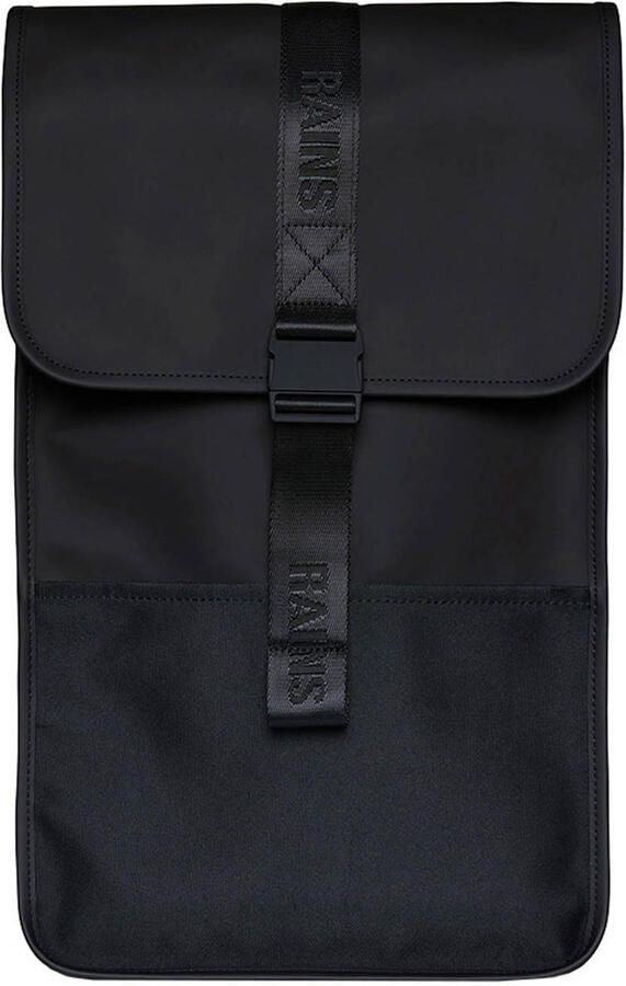 Rains Stijlvolle Zwarte Trail Rugzak Zwart Unisex - Foto 3