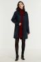 Rains Stijlvolle Waterdichte Lange Jas Blauw Dames - Thumbnail 1